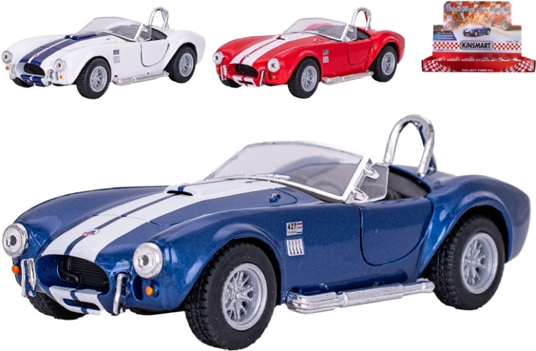 Mașină metalică la scară Kinsmart Shelby Cobra 427 (1965) 1:32