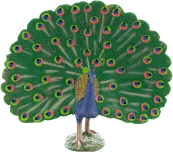 Figurină de păun din plastic 11 × 11 × 5 cm