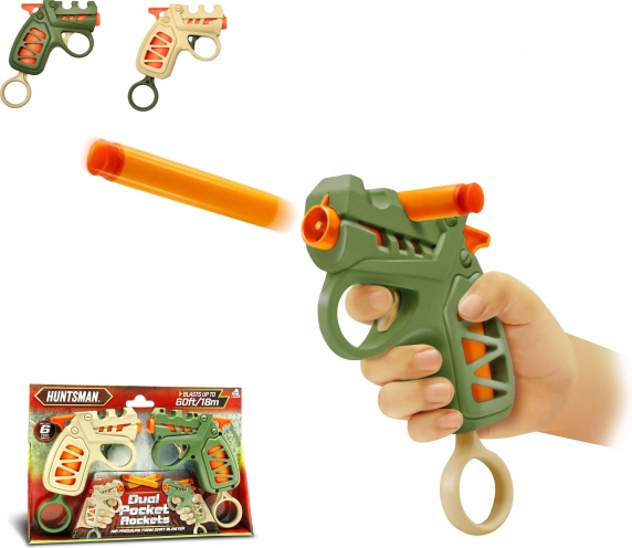 Pistoale de buzunar HUNTSMAN, cu armare manuală, 13 cm, set 2 buc