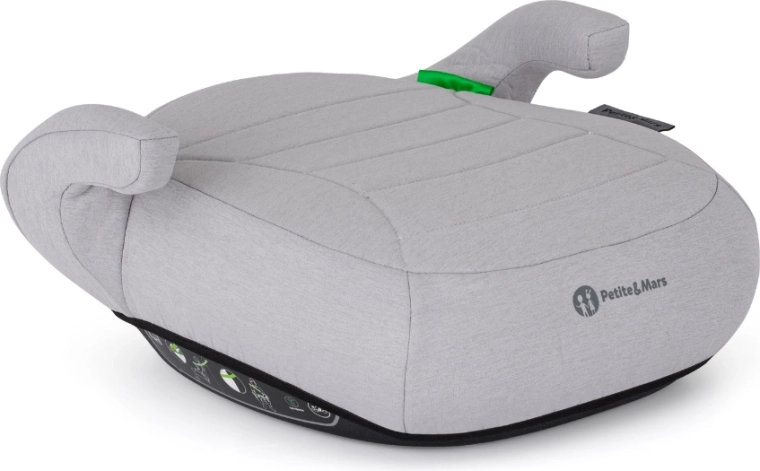 Înălțător auto PETITE&MARS Zuno Gentle Grey pentru copii 125–150 cm