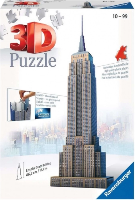 Puzzle 3D Empire State Building New York de la Ravensburger 216 piese