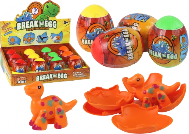 Ou de dinozaur magic care se sparge în coajă 4 culori 6 cm