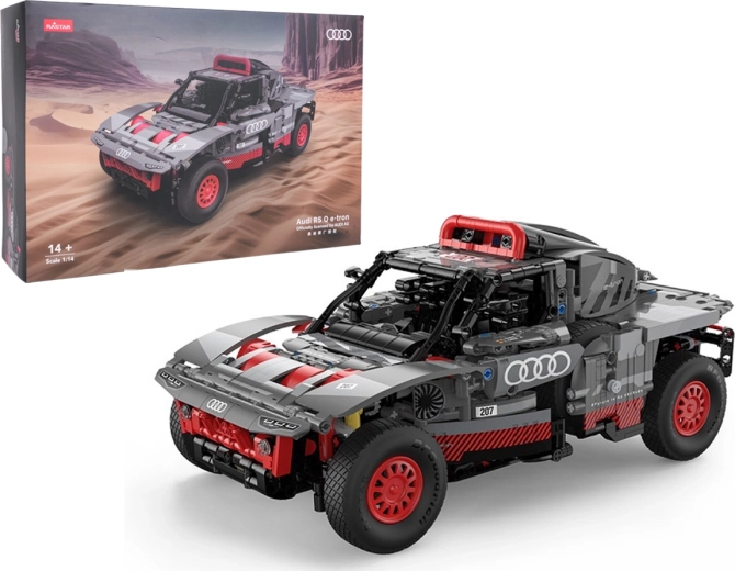 Set de construcție pentru modelul Audi RS Q e-tron RASTAR la scara 1:8, gri