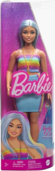 Barbie Fashionistas cu păr lung albastru