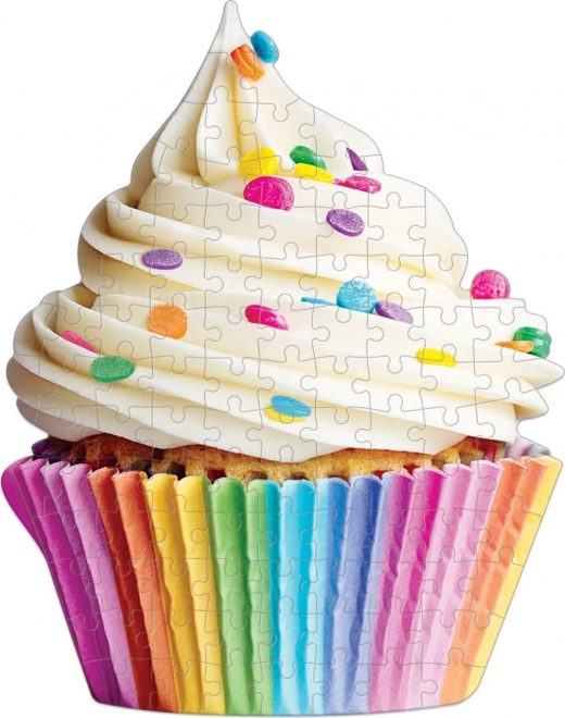 Puzzle în formă GALISON – cupcake dulce (100 de piese)