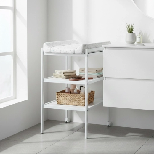 Masă de înfășat din lemn Petite&Mars Lumi White Wood