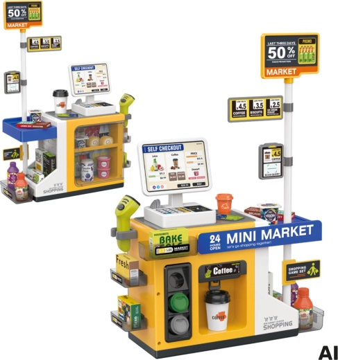 Casă self-service cu panou rotativ 360°