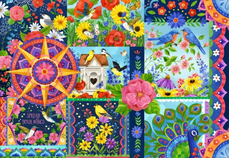 Puzzle Culorile primăverii 1000 piese BLUEBIRD