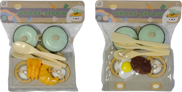 Set de bucătărie pentru copii cu plită și accesorii