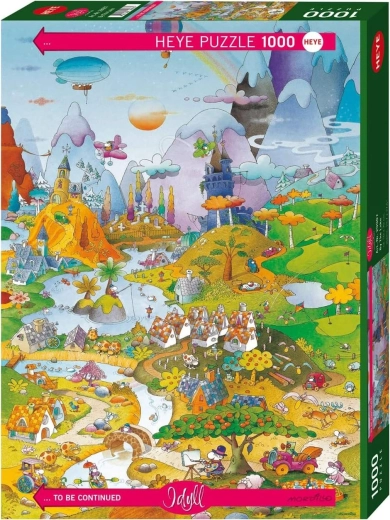 Puzzle 1000 piese Idilă - Lac