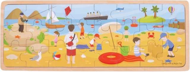Puzzle din lemn La plajă