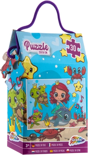 Puzzle Sirenă 30 piese 29 × 18 cm