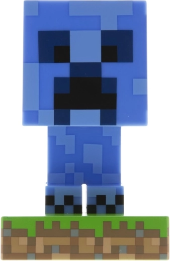 Lămpiță LED MINECRAFT – creeper albastră (10 cm)