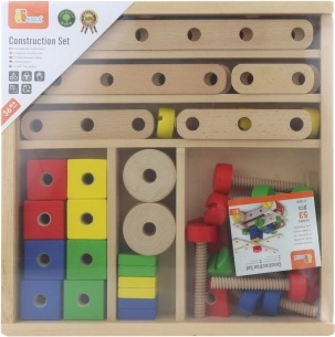 Set de construcție din lemn – set creativ pentru copii 3+