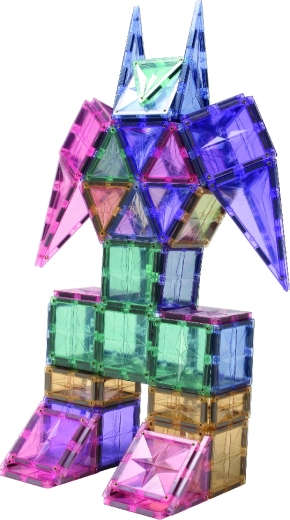 Cleverclixx set de construcție magnetic Creative Pack Pastel (125 piese)