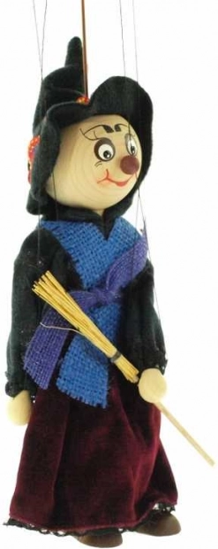 Marionetă de lemn vrăjitoare