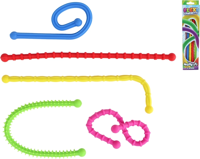 Flexi spaghete – bețișoare flexibile pentru modelare 25,5 cm (5 buc)