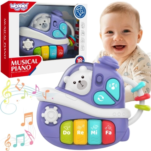 WOOPIE BABY pian interactiv muzical în formă de barcă