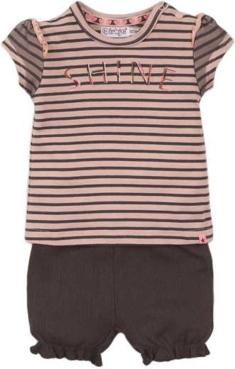 Tricou în dungi cu mânecă scurtă