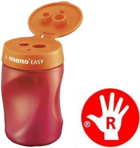 Ascuțitoare ergonomică pentru dreptaci STABILO EASYsharpener portocalie