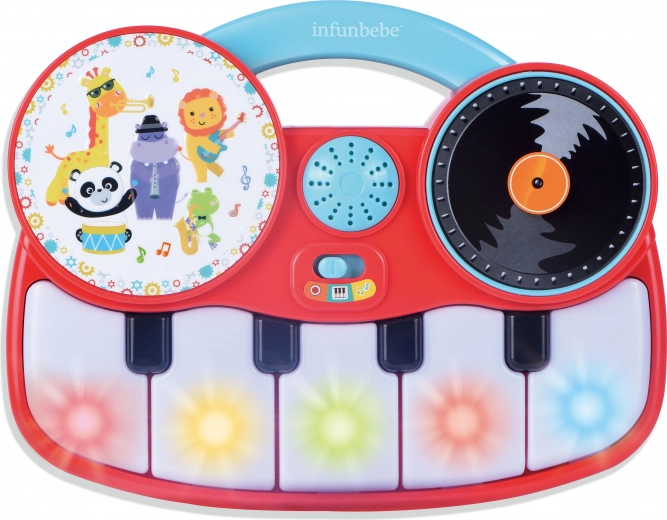 Pian interactiv pentru copii cu efecte luminoase și sonore 22 × 17 cm
