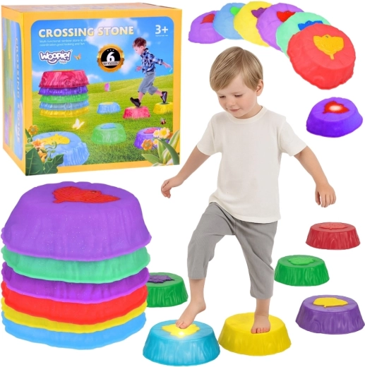Pietre luminoase pentru echilibru Woopie - 6 buc.