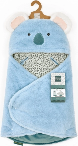 Pătură din pluș cu glugă Yoca le Koala 70 cm