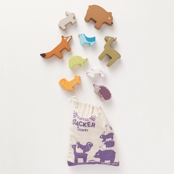 Le Toy Van Petilou puzzle cu animale ale pădurii