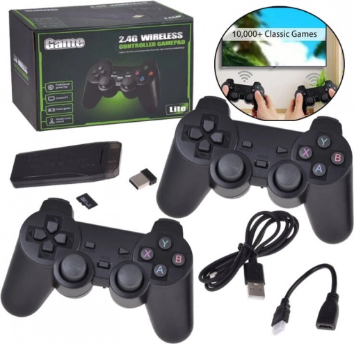 Consolă de jocuri retro HDMI cu 2 controlere și 20000 de jocuri