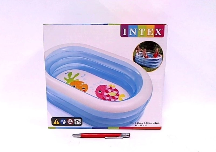 Bestway piscină gonflabilă ovală pentru copii cu motiv marin 163 × 107 × 46 cm