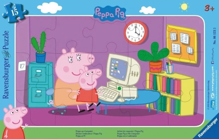 Puzzle Peppa Pig de la Ravensburger 15 piese