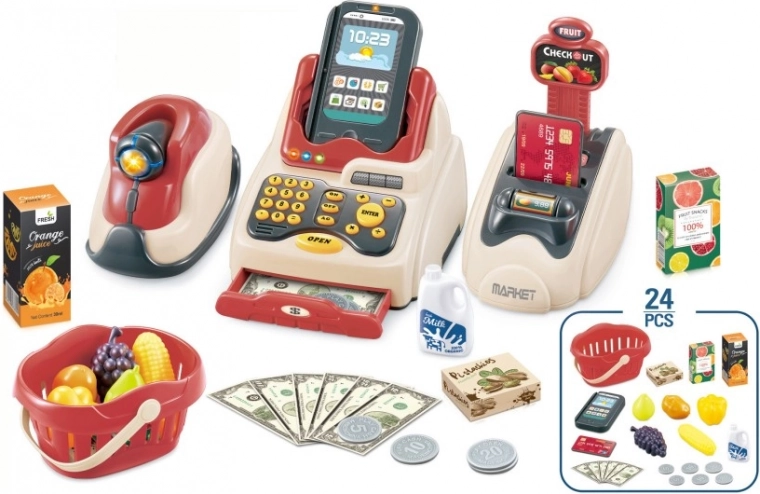 Set de cumpărături pentru copii cu sunete și lumini