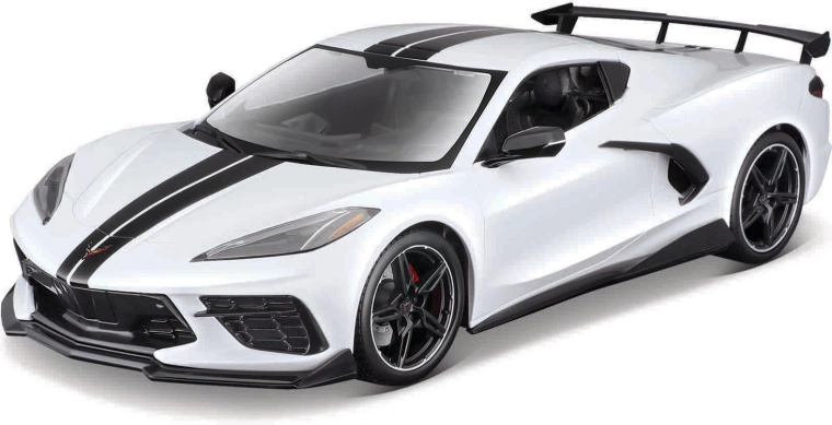 Maisto Chevrolet Corvette Stingray coupe high wing 1:18 alb