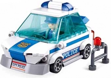 Sluban Metropolis patrulă de poliție set de construcție