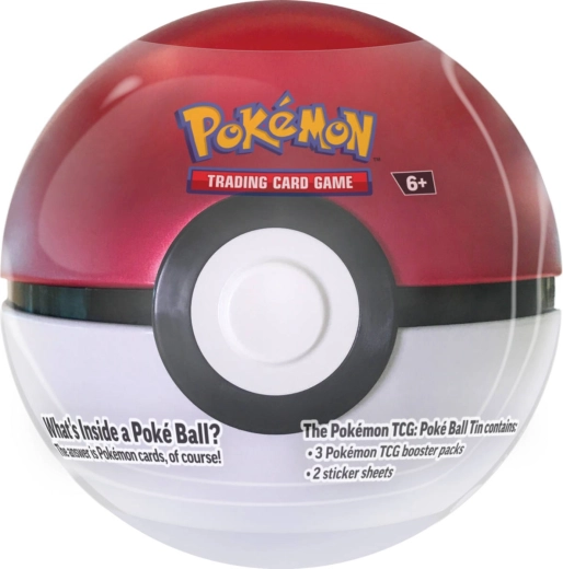 Cutie metalică în formă de Poké Ball (piesă de colecție și cutie de depozitare)