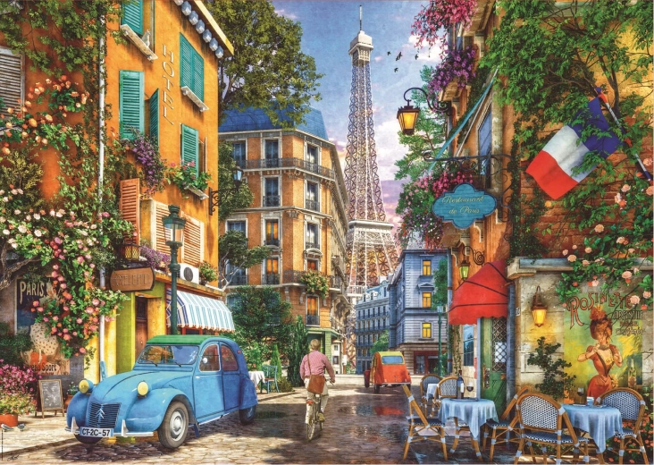 Puzzle Educa Străzile vechi pariziene 4000 de piese