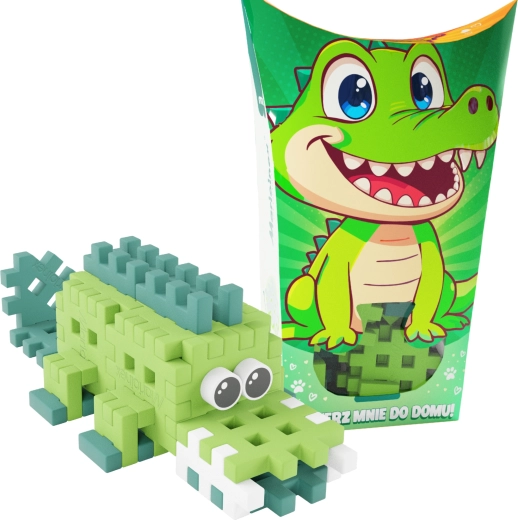 Set de construcție Mini Waffle Pocket Pets – crocodil