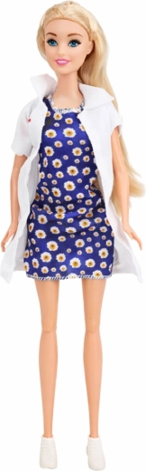 Păpușă doctoriță și targă reglabilă