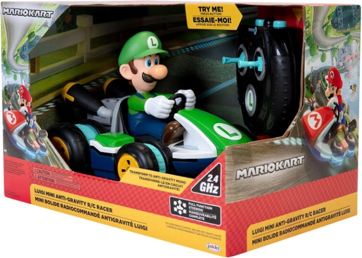 Nintendo Super Mario mini mașină RC Luigi Kart 20 cm - 1 buc