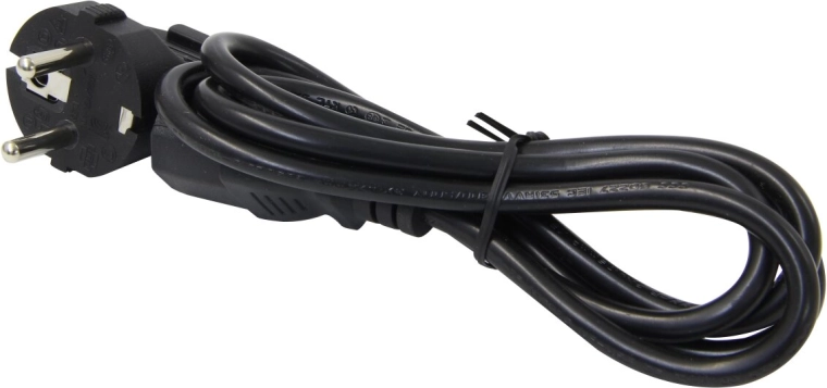 Cablu de alimentare pentru dispozitive cu conector IEC, cu 3 poli, 230 V, X-Peak 90, ștecher german pătrat - 1 bucată