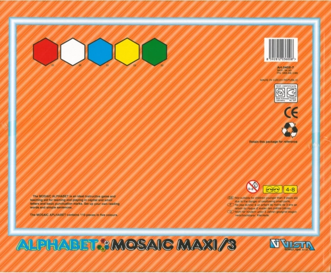Set de construcție Alphabet Mosaic Maxi – alfabet și formarea cuvintelor