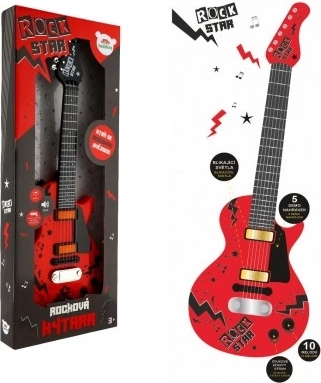 Chitară electrică pentru copii ROCK STAR cu efecte
