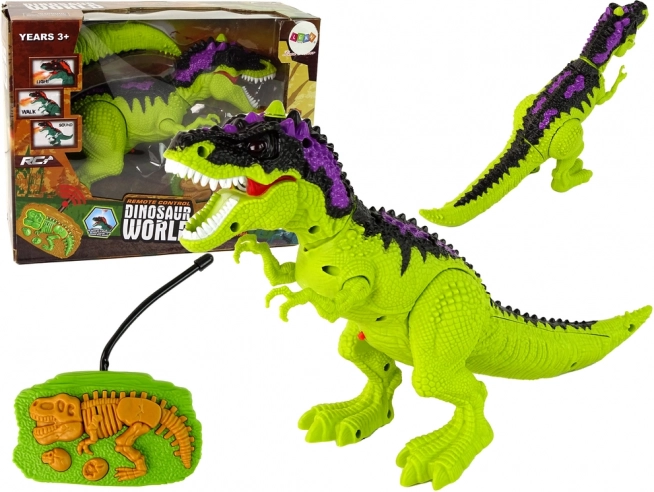 Lumini de dinozaur cu telecomandă Sunete Verde