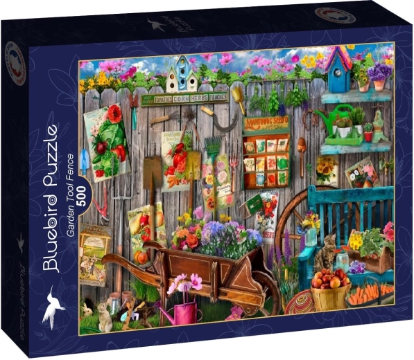 Puzzle Bluebird – gard cu unelte de grădină 500 de piese