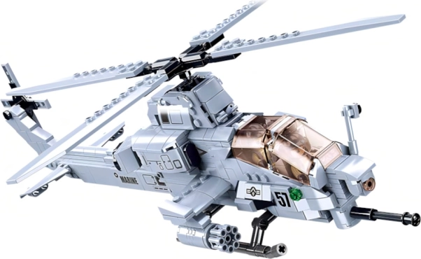 Sluban Army elicopter de atac AH-1Z Viper – set de construcție 482 piese