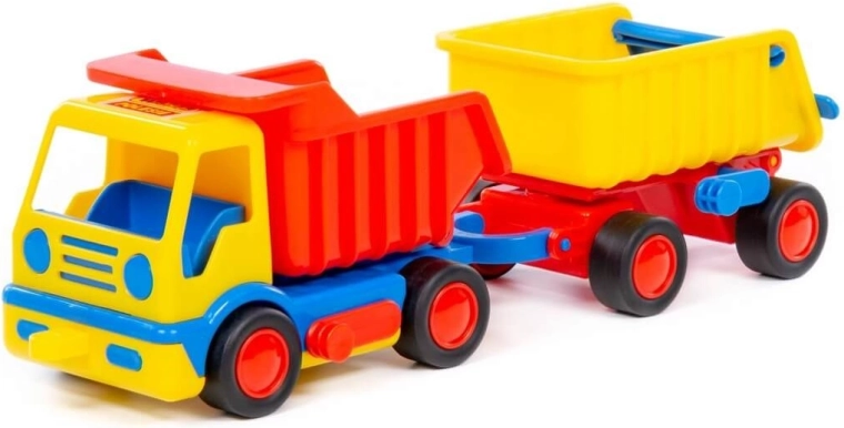 Camion pentru copii Basic – basculantă cu remorcă