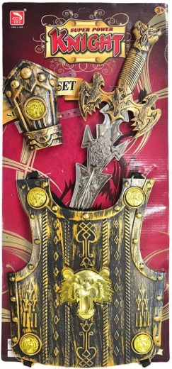 Set de cavaler pentru copii cu sabie și scut 57 cm