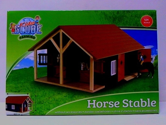 Kids Globe Farming grajd din lemn pentru cai 1:24