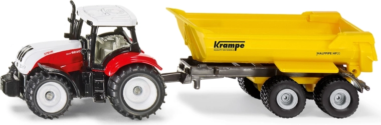 Siku tractor Steyr cu remorcă basculantă Krampe