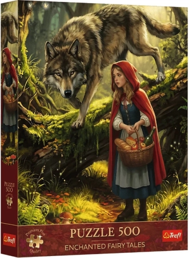 Puzzle Premium Plus 500 Scufița Roșie și lupul